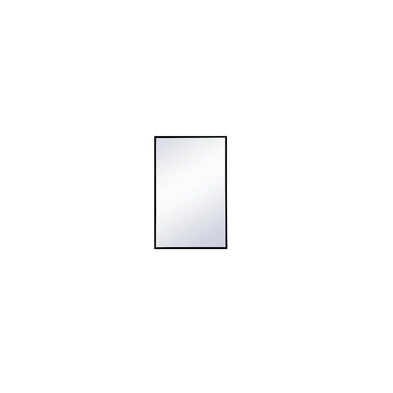 Elegant Black Metal Frame Rectangular Bathroom Vanity Mirror