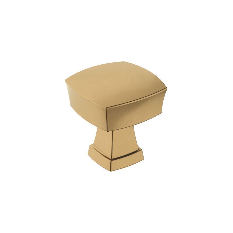 Champagne Bronze Square Cabinet Knob with Mounting Hardware