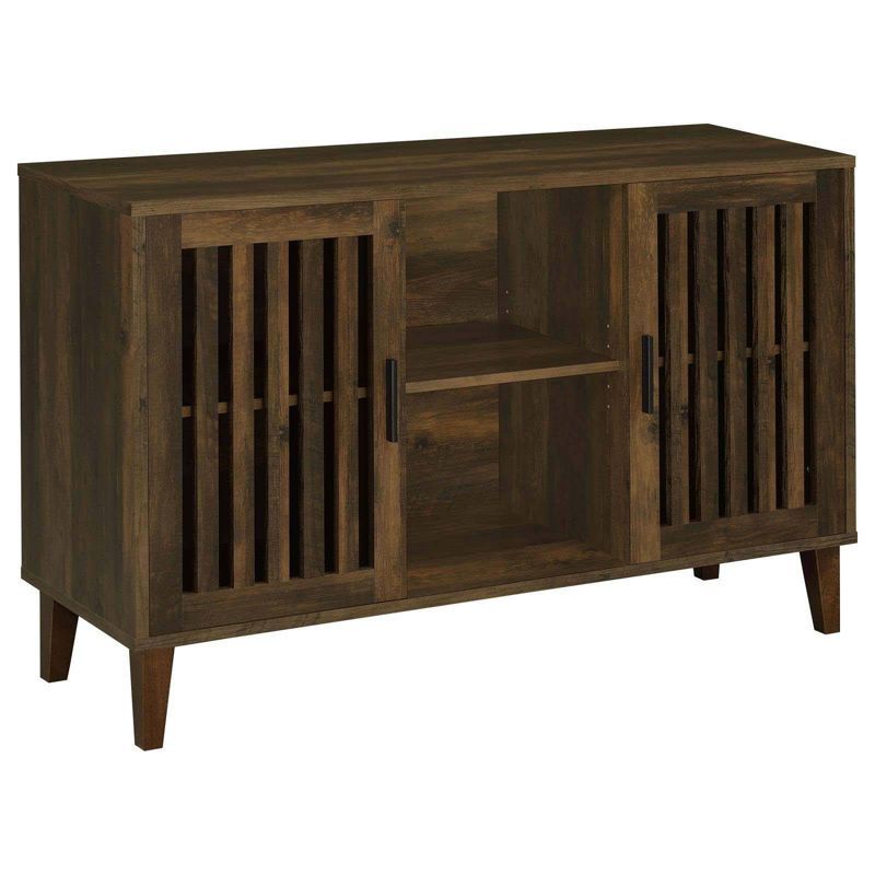 Torin Dark Pine Rustic 2-Door Wood Accent Cabinet