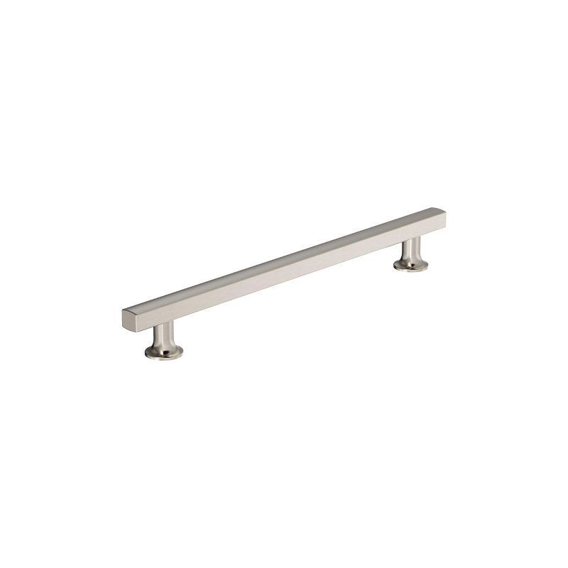 Satin Nickel Brushed Modern Cabinet Drawer Pull 8-13/16 inch