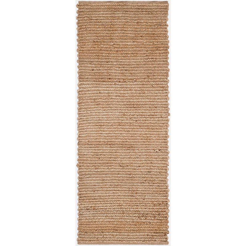 Cape Cod Natural Jute Handwoven Runner Rug 2'3" x 6'
