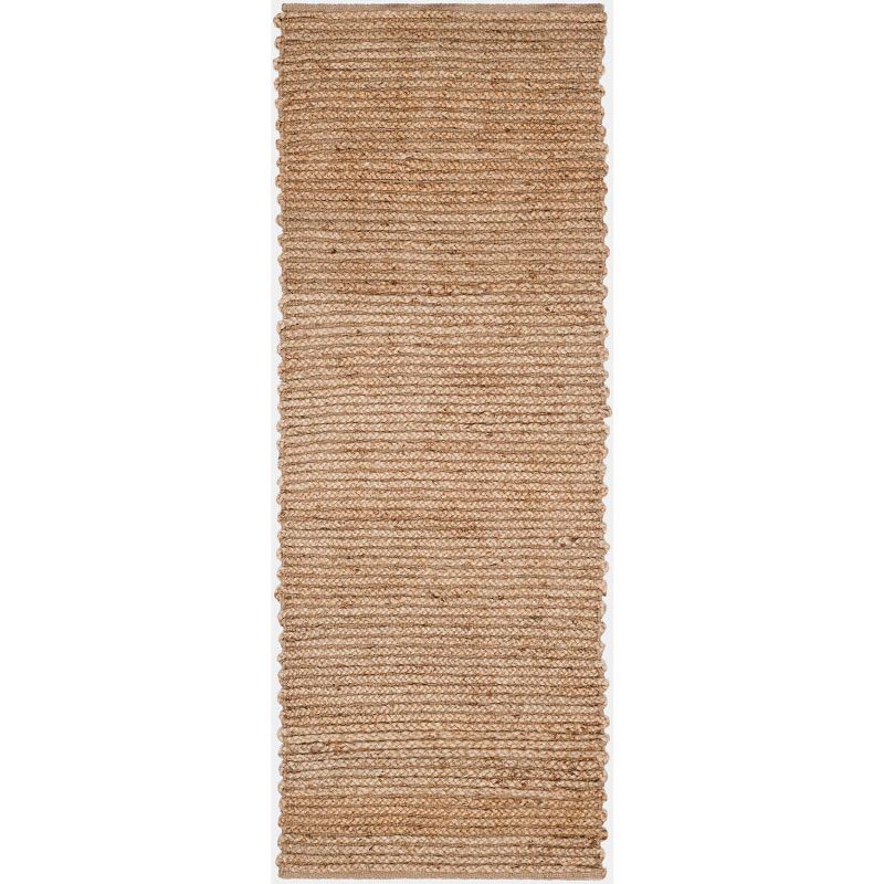 Cape Cod Handwoven Natural Jute 2'3" x 12' Runner Rug