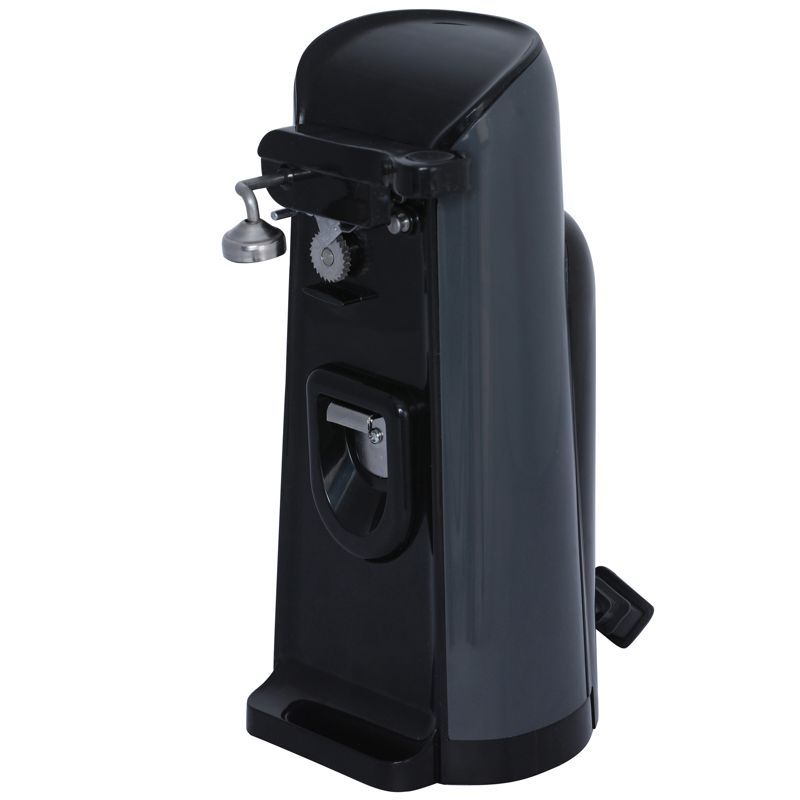 Brentwood Tall Black Electric Can Opener with Knife Sharpener