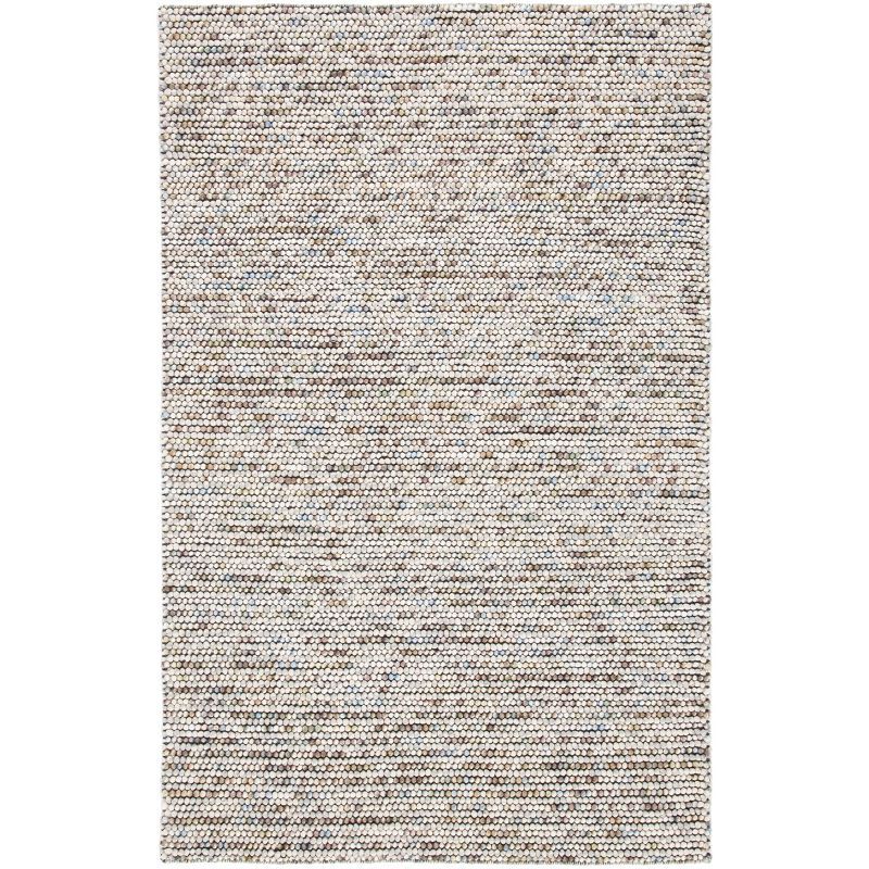 Ivory and Multi Wool Flatweave Handmade Area Rug, 2' x 3'