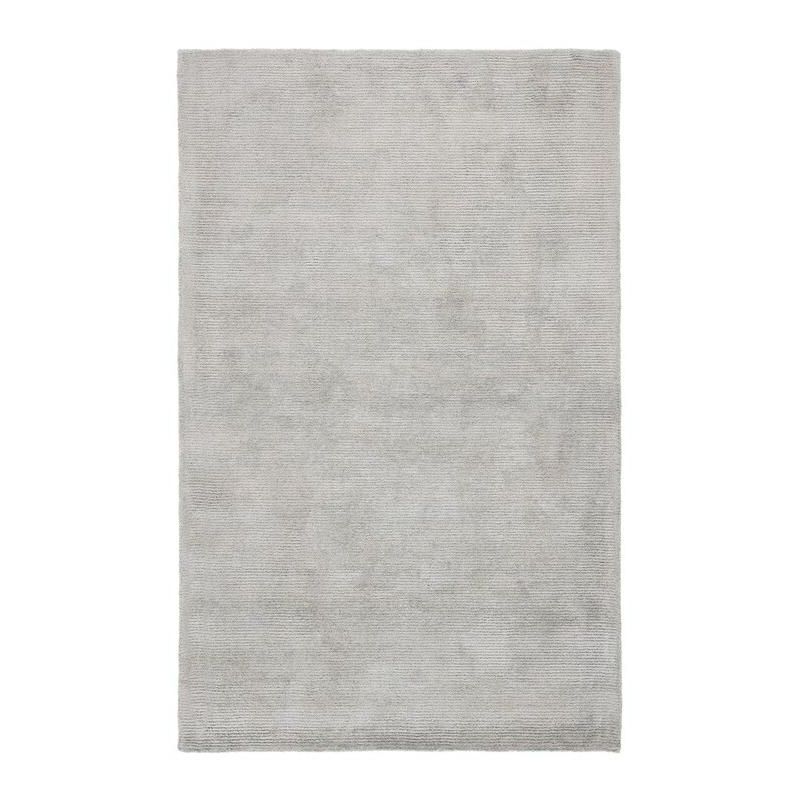 Gray Handmade Tufted Wool and Viscose 8' x 10' Area Rug
