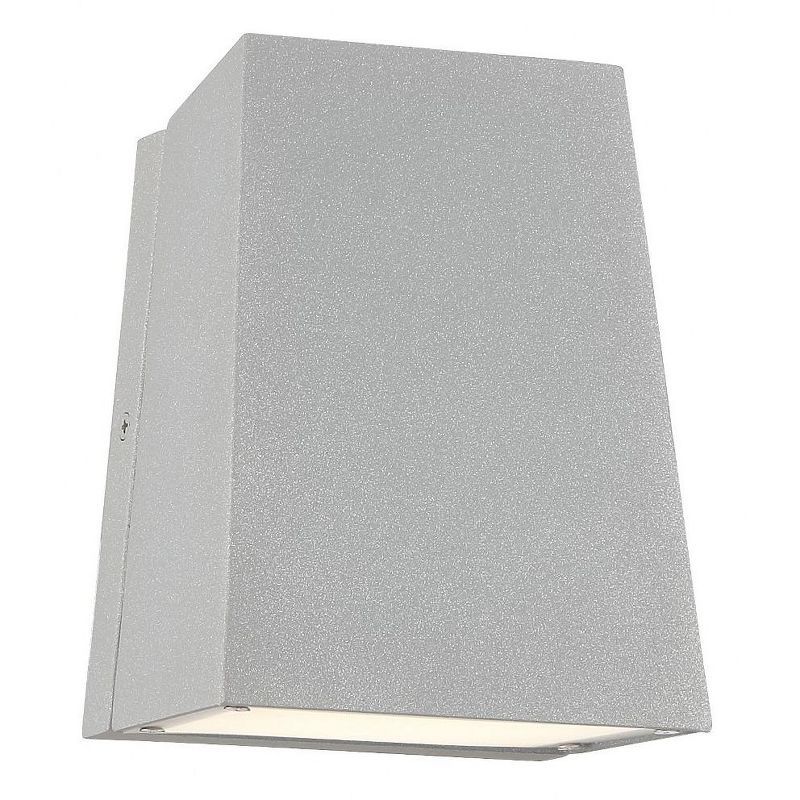 Satin Gray Glass LED Outdoor Wall Sconce