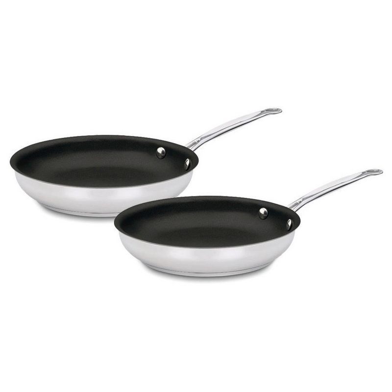 Stainless Steel Non-Stick 9" and 11" Skillet Set