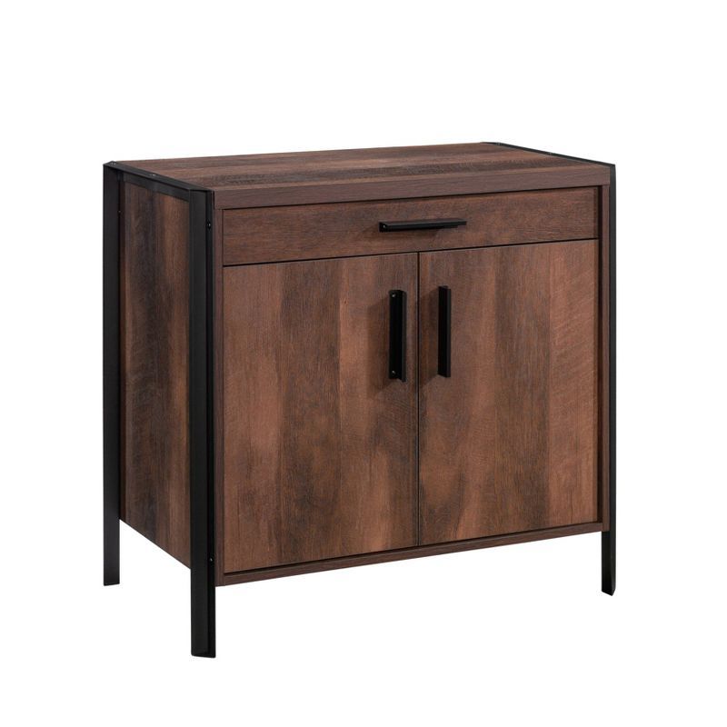 Barrel Oak 2-Door Office Credenza with Adjustable Shelving