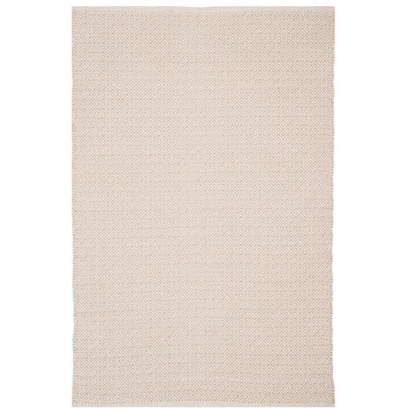 Coastal Breeze Ivory and Beige Handwoven Wool-Cotton Rug - 2'6" x 4'