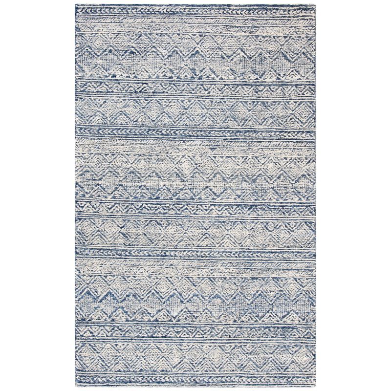 SAFAVIEH Abstract Alexandrena Southwestern Area Rug, Blue/Ivory, 8' x 10'