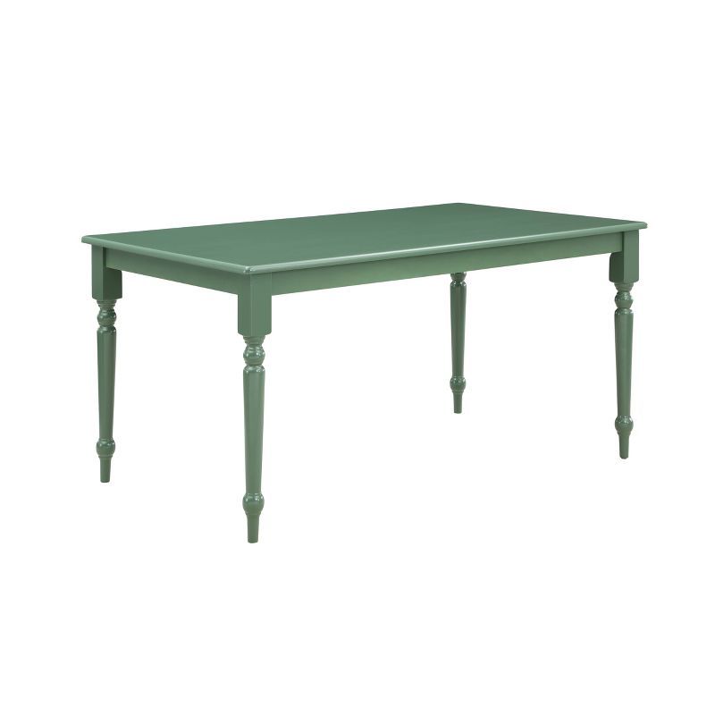 Equestrian Green Carolina 63" Rectangular Farmhouse Dining Table