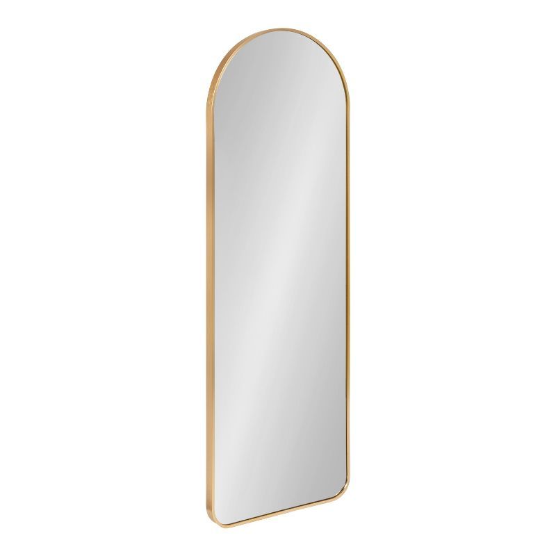 Zayda Full Length Gold Aluminum Rectangular Arch Mirror