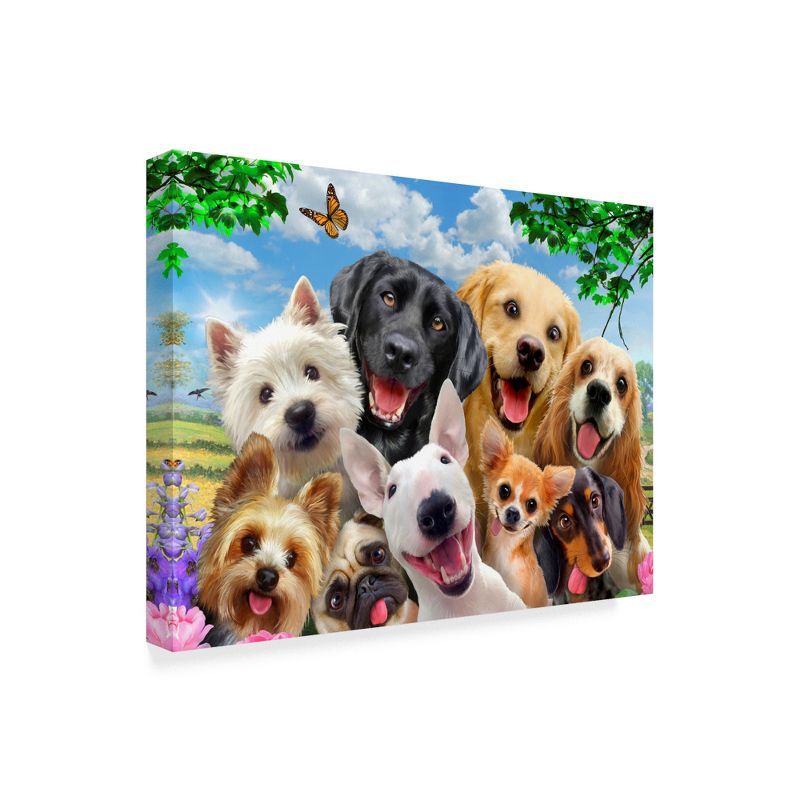 Howard Robinson Happy Dogs Canvas Art with Floater Frame