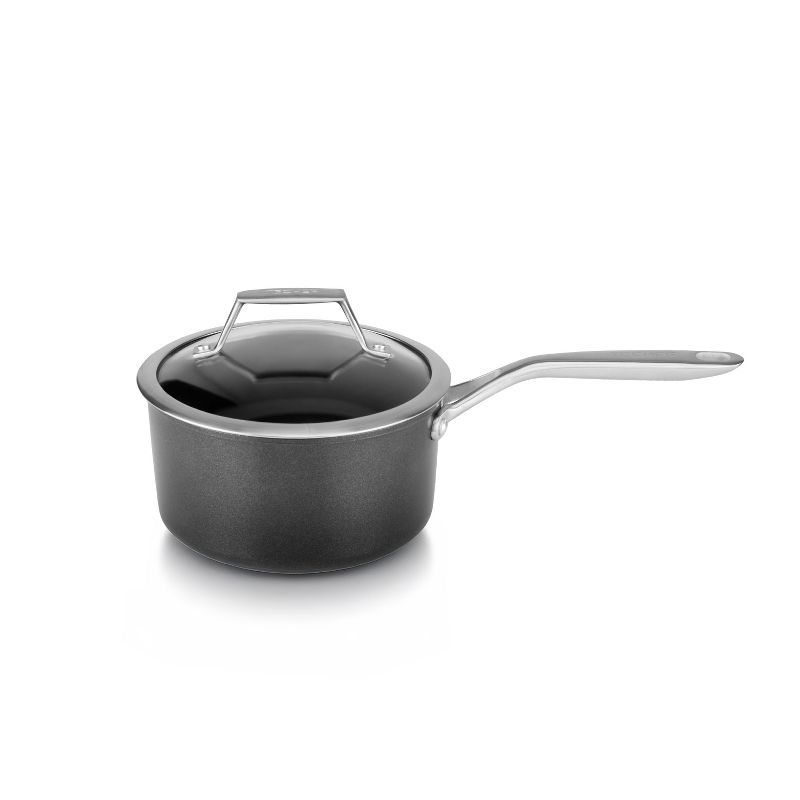 Onyx 2-Quart Nonstick Aluminum Saucepan with Glass Lid