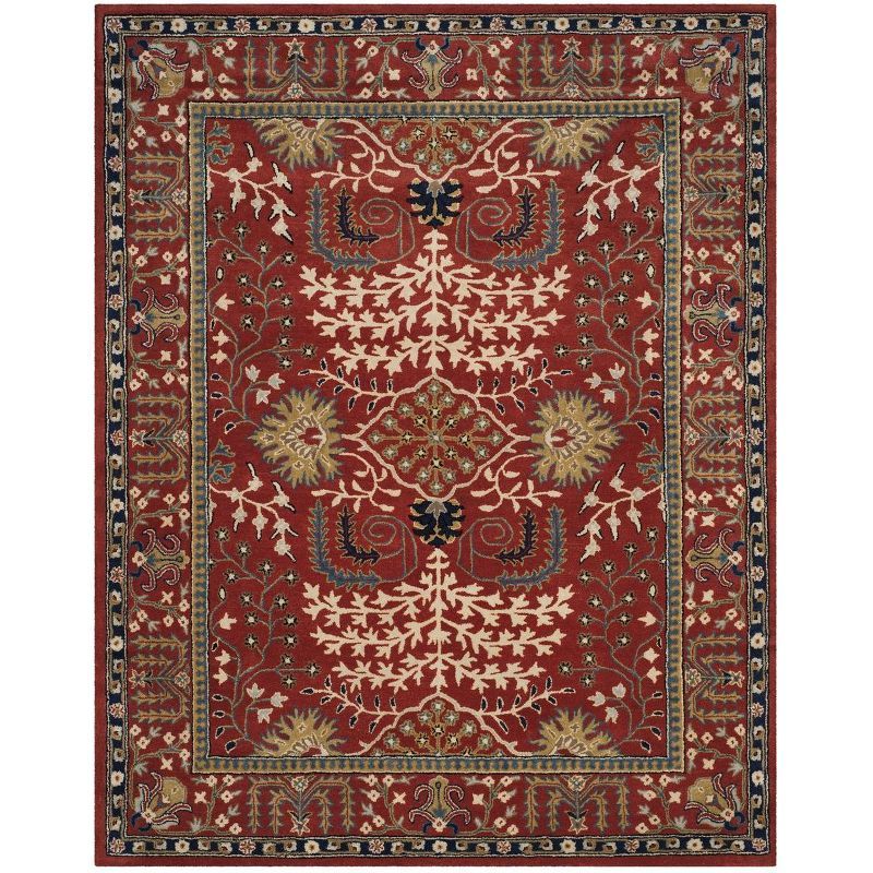 Antiquity Red and Multi Wool 8' x 10' Handmade Tufted Rug