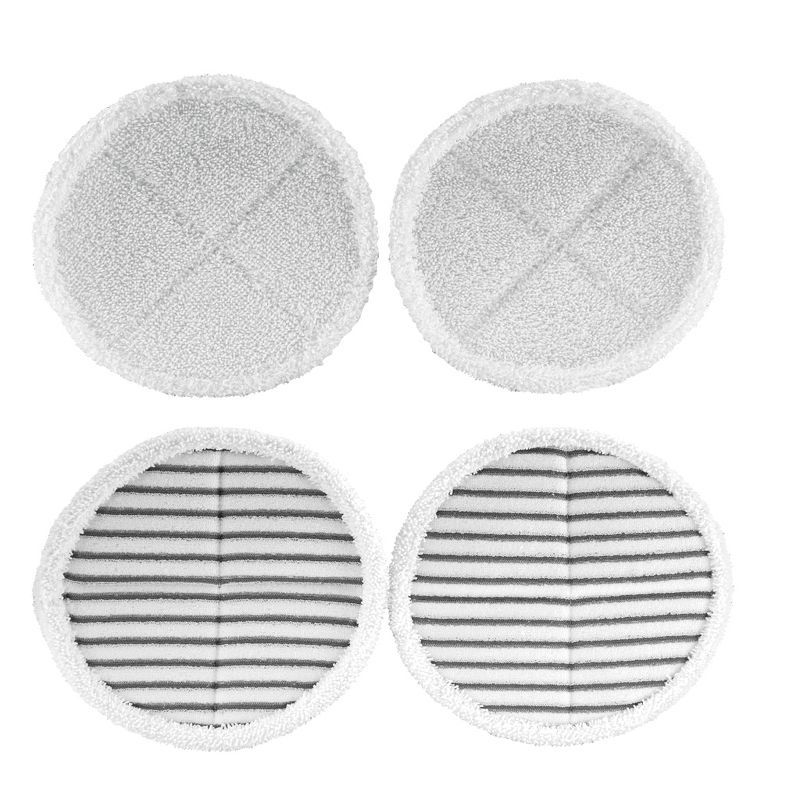 BISSELL SpinWave White Cotton Blend Mop Pads, 4-Pack