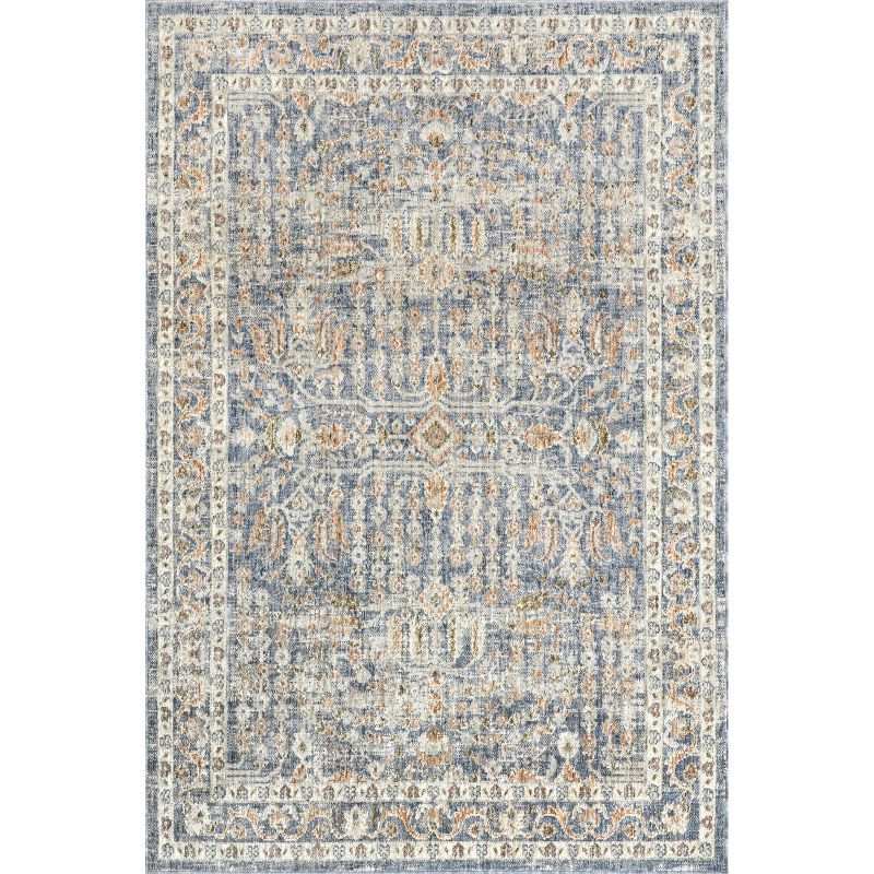 Gray and Beige 8' x 10' Traditional Persian Area Rug