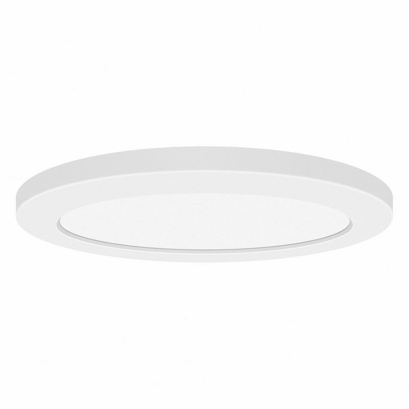 Slim White Acrylic LED Flush Mount Light