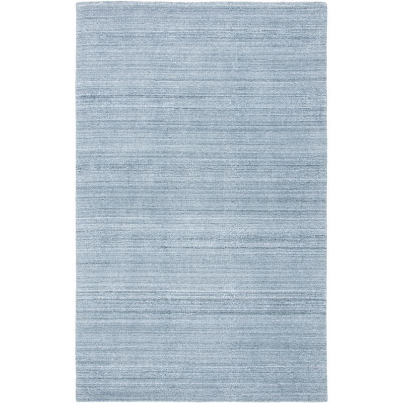 Luxurious Hand-Knotted Viscose 9' x 12' Gray Area Rug
