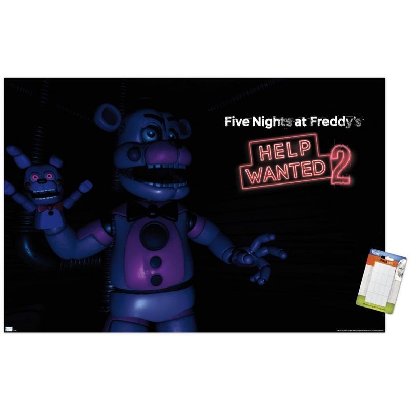 Five Nights at Freddy's Funtime Freddy Gaming Poster with Mount