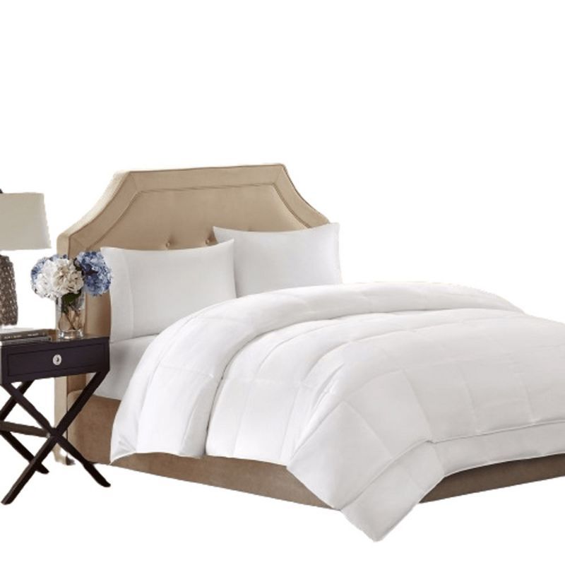 White Twin Down Alternative Microfiber Comforter Set