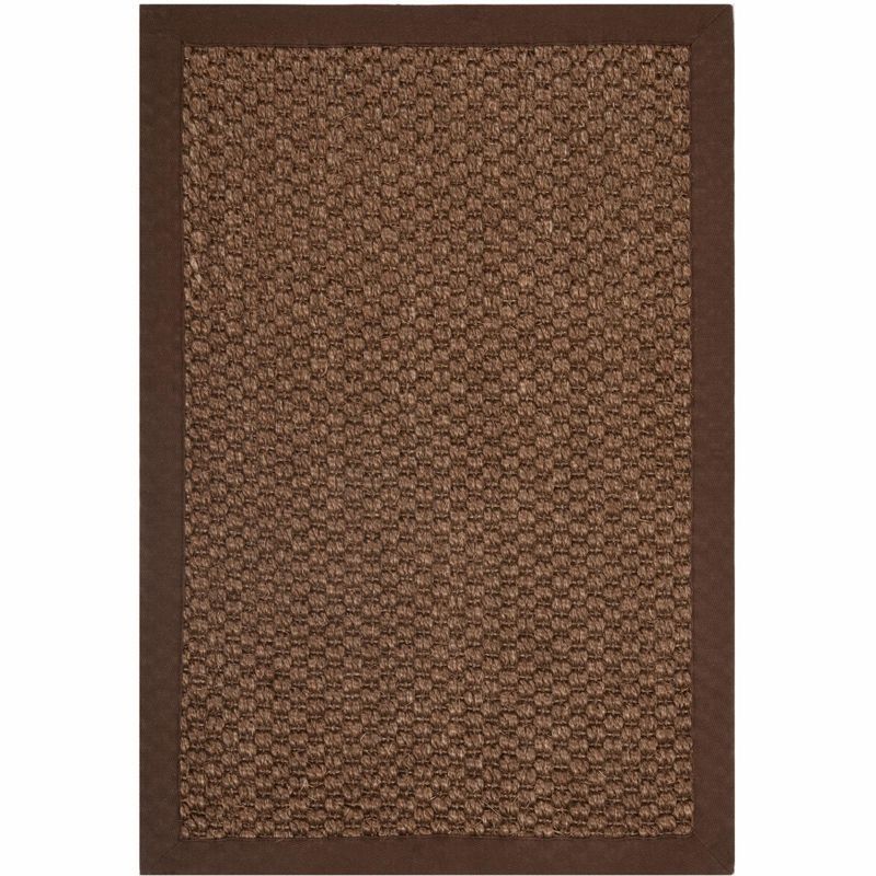Chocolate Brown Sisal 2' x 3' Non-Slip Area Rug