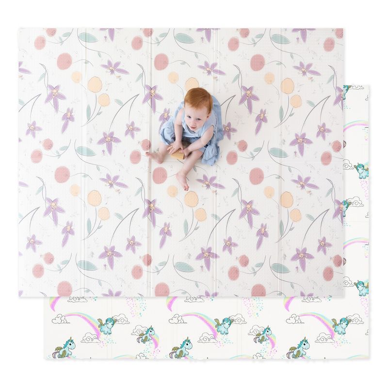 Fairy Unicorn Large Foldable Waterproof Foam Play Mat