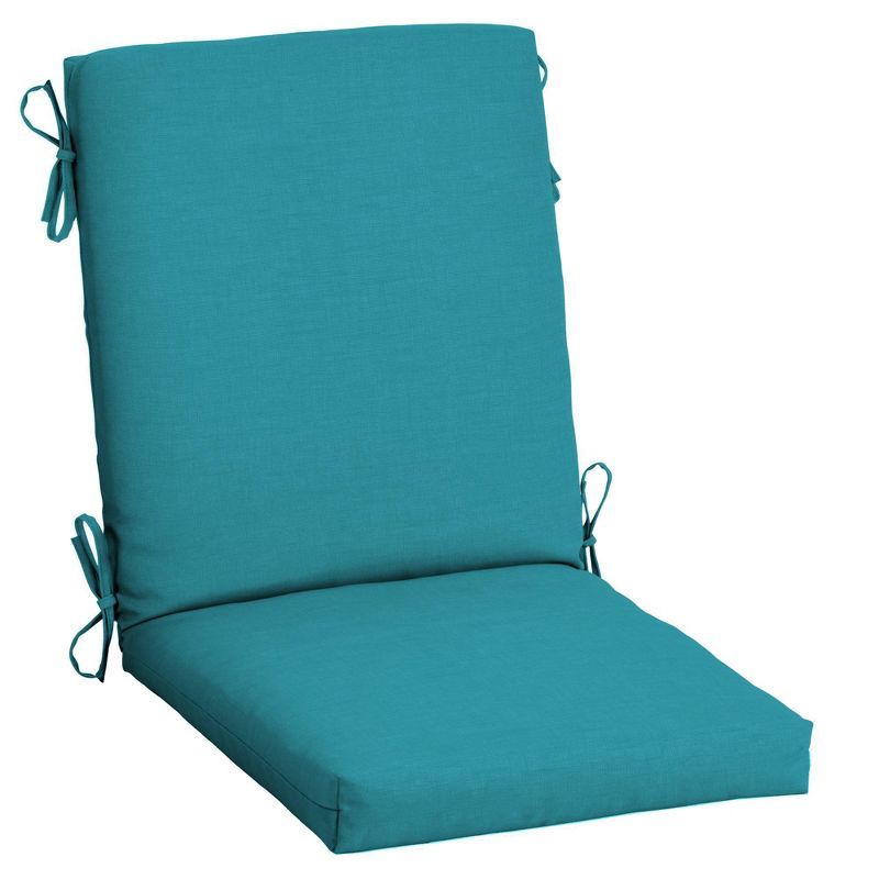 Lake Blue High Back Outdoor Dining Chair Cushion