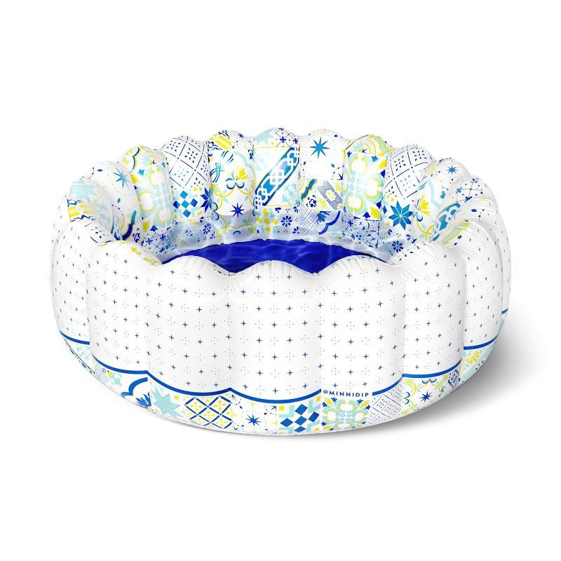 Amalfi Blue and White Round Inflatable Pool