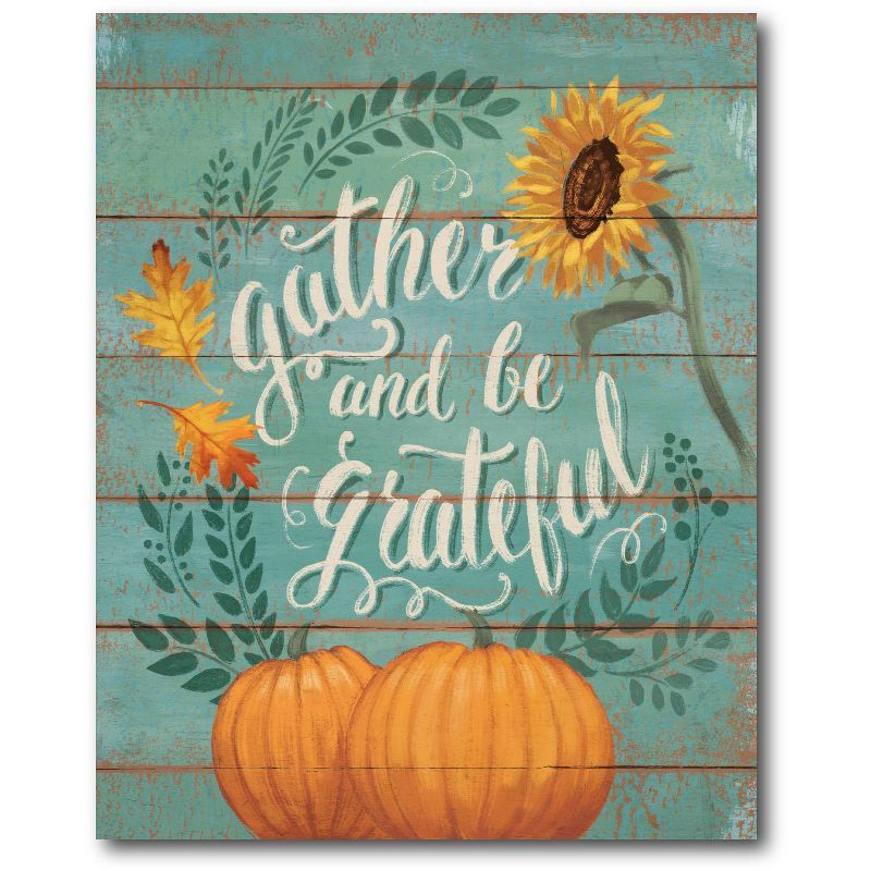 Harvest Delight Gather and Be Grateful Canvas Print