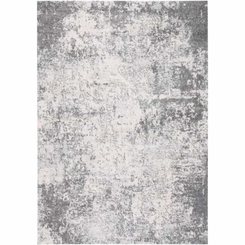 Ivory Boho-Chic Hand-Knotted Soft Synthetic Area Rug