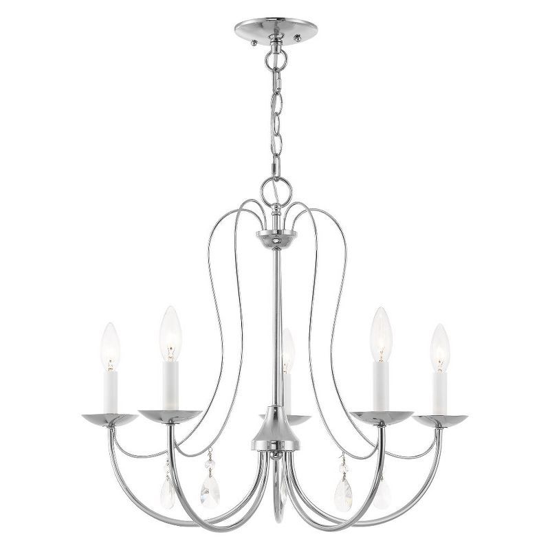 Mirabella 5-Light Polished Chrome Steel Chandelier