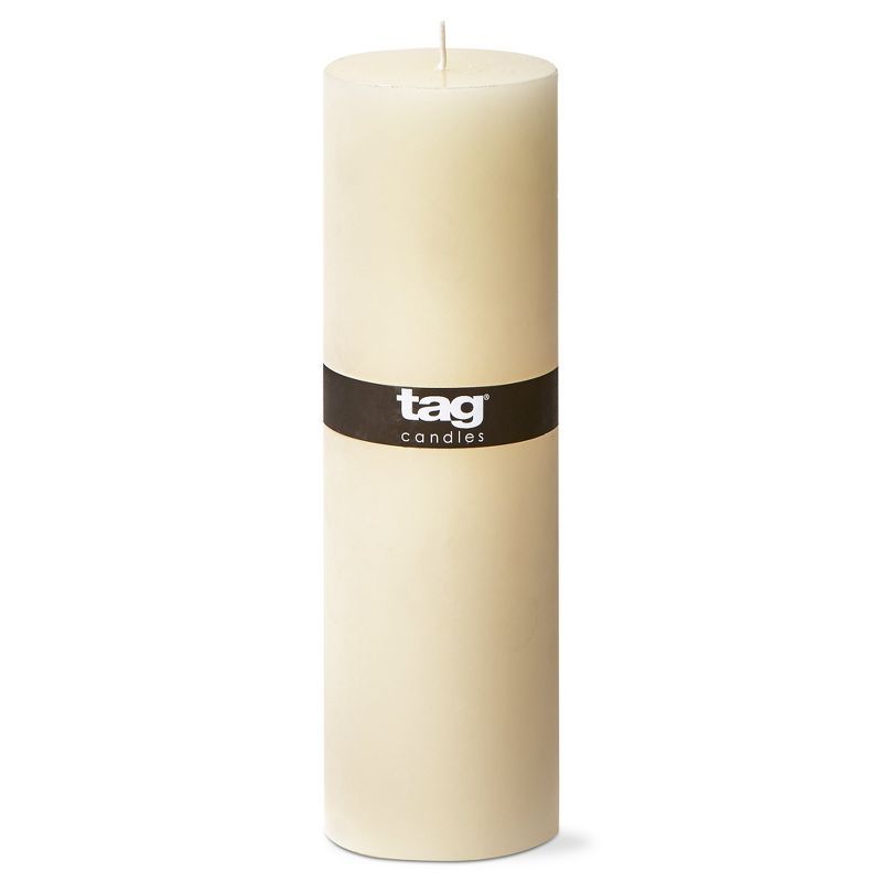 Ivory 3x10 Dripless Paraffin Wax Pillar Candle