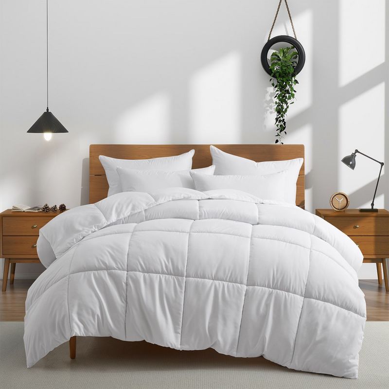 Full White Down Alternative Microfiber Comforter Set