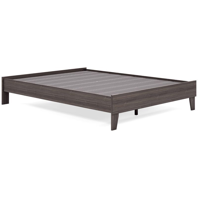 Harmony Gray Queen Platform Bed with Storage Drawers