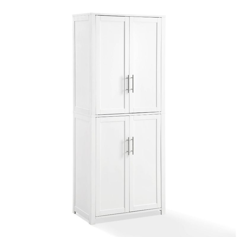 Savannah White Tall Kitchen Pantry with Adjustable Shelving