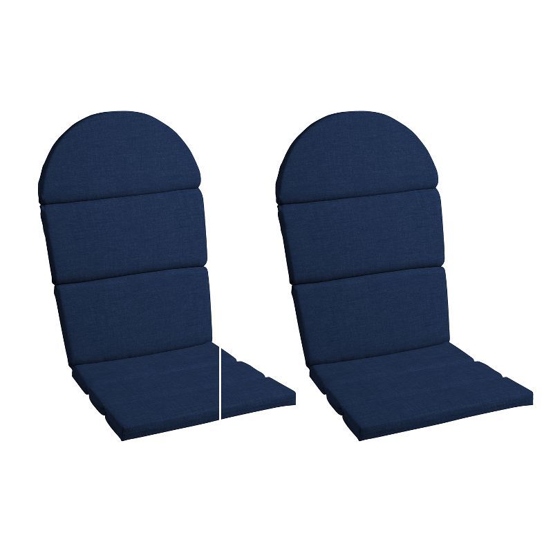Sapphire Blue Foam Adirondack Chair Cushions, Set of 2