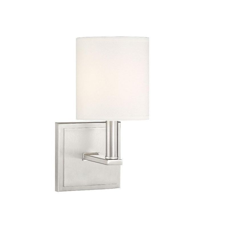 Waverly Satin Nickel Direct Wired Electric Wall Sconce