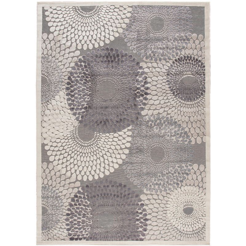 Extra Large Handmade Gray Synthetic Reversible Area Rug