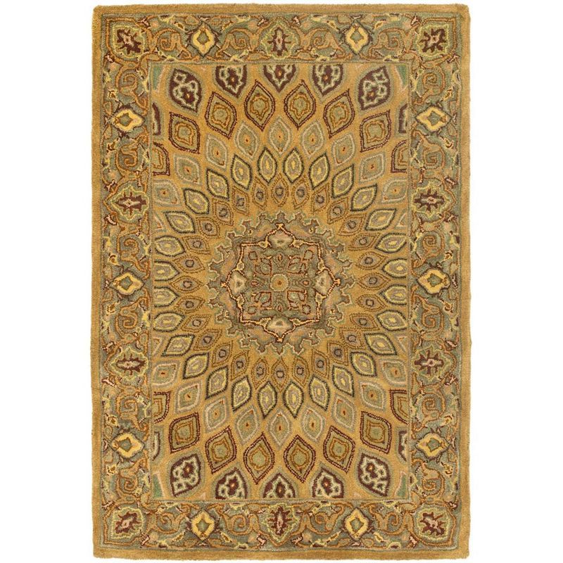 Heritage Light Brown and Gray Hand-Tufted Wool Area Rug