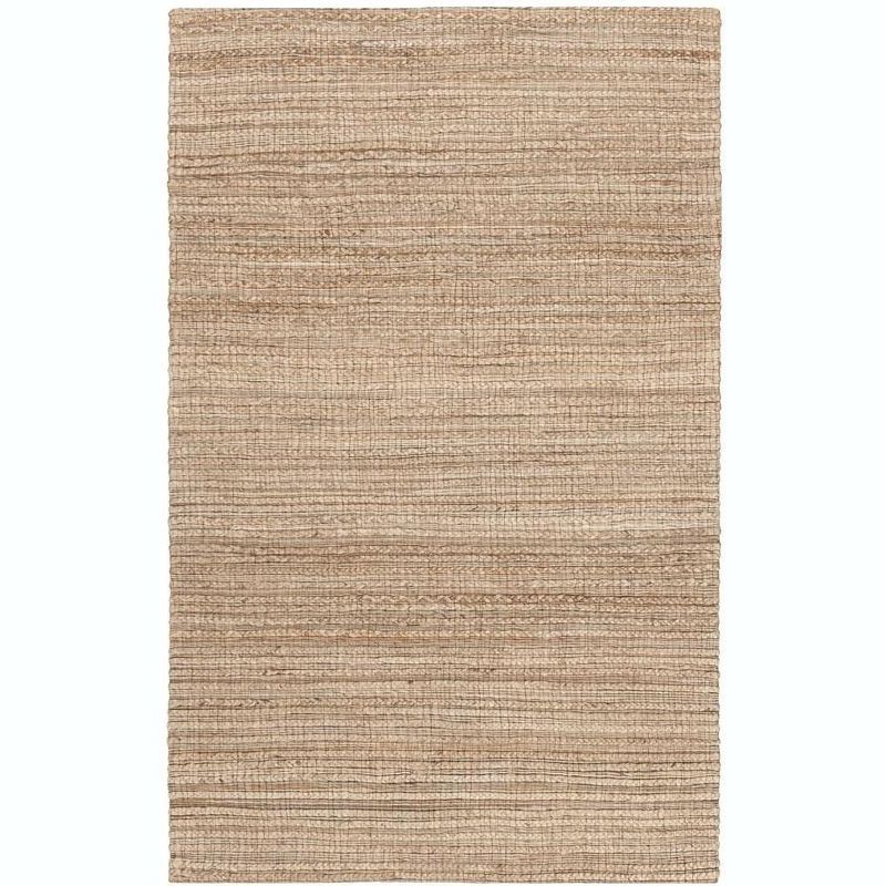 Natural Handwoven Cotton Rectangular Area Rug 4' x 6'