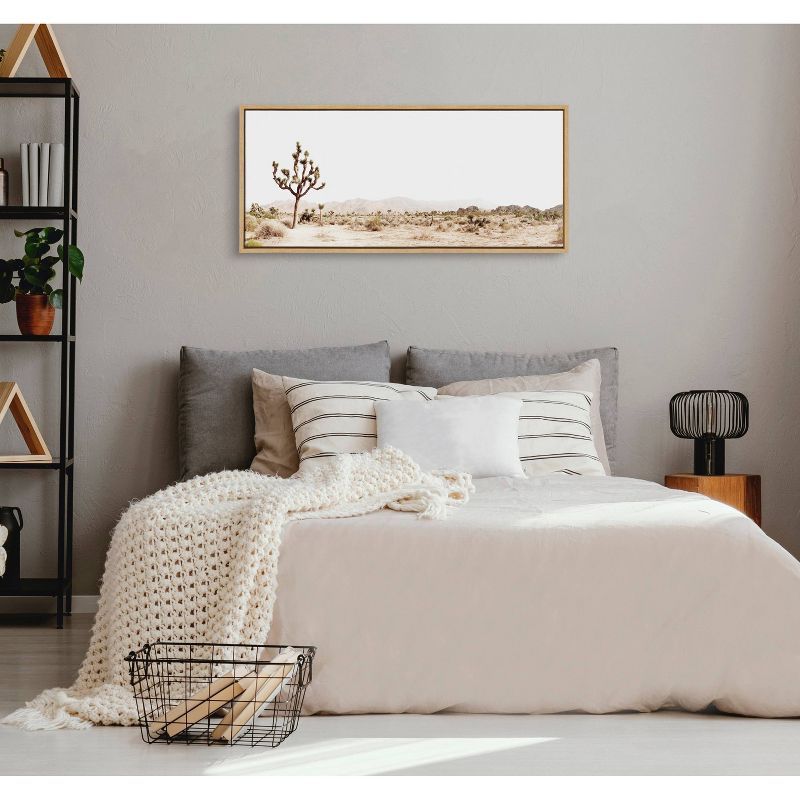 Lone Joshua Tree Desert Landscape Canvas Print