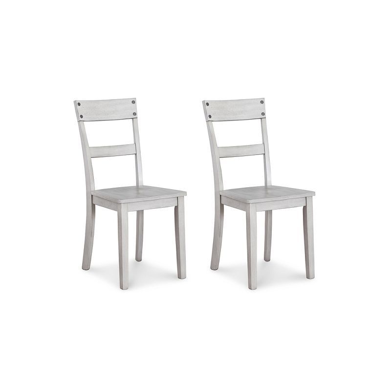 Loratti Gray Wood Transitional Side Chair Set