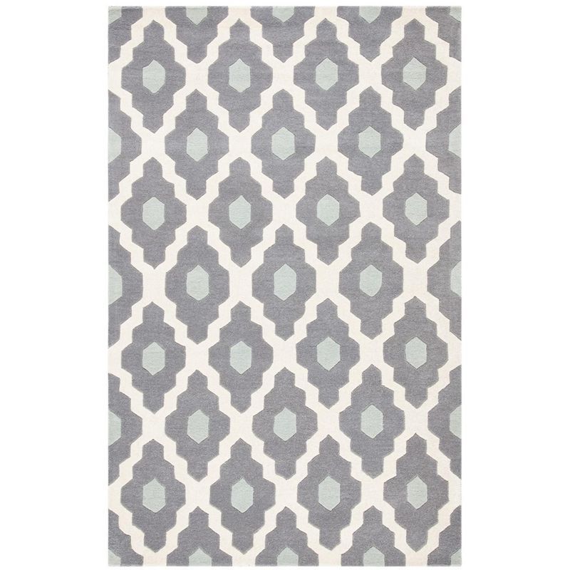 Handmade Multicolor Wool Tufted Area Rug, 4' x 6'