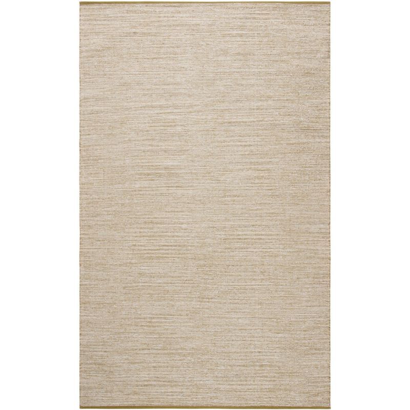 Montauk Beige Hand Woven Cotton Area Rug 5' x 8'