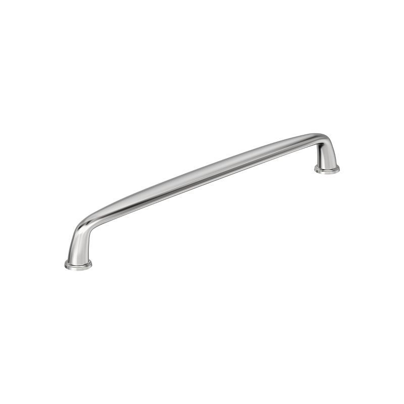 Polished Chrome 8-13/16" Modern Industrial Cabinet Pull Bar