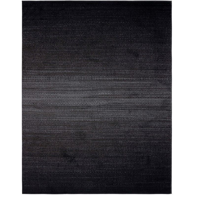 Adirondack Black and Grey 10' x 14' Synthetic Area Rug