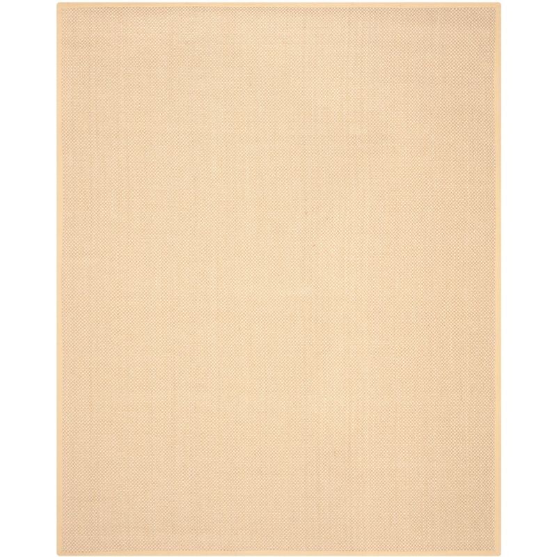 Beige Handmade Wool and Cotton Non-slip Area Rug