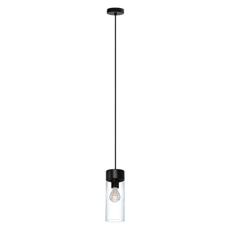 Montey 72" Matte Black Glass Pendant Light