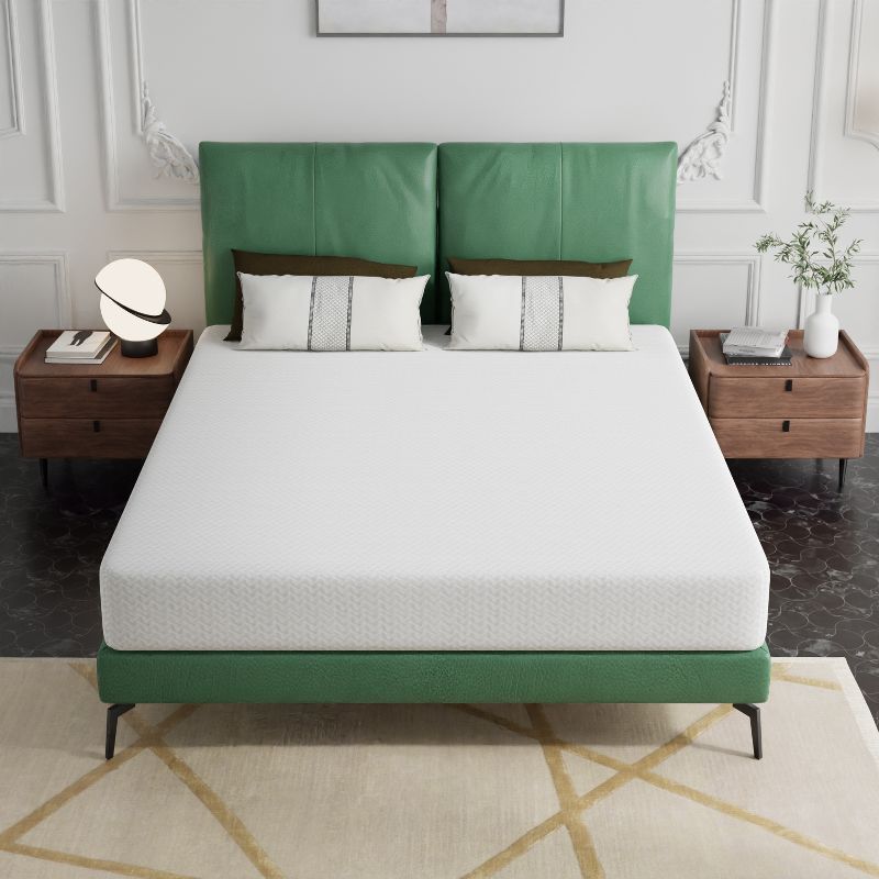 King White Gel Memory Foam Mattress with Green Tea Infusion